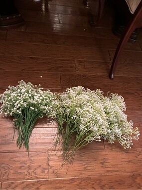 Artificial Baby's Breath Individuals - White and Green - Unbranded